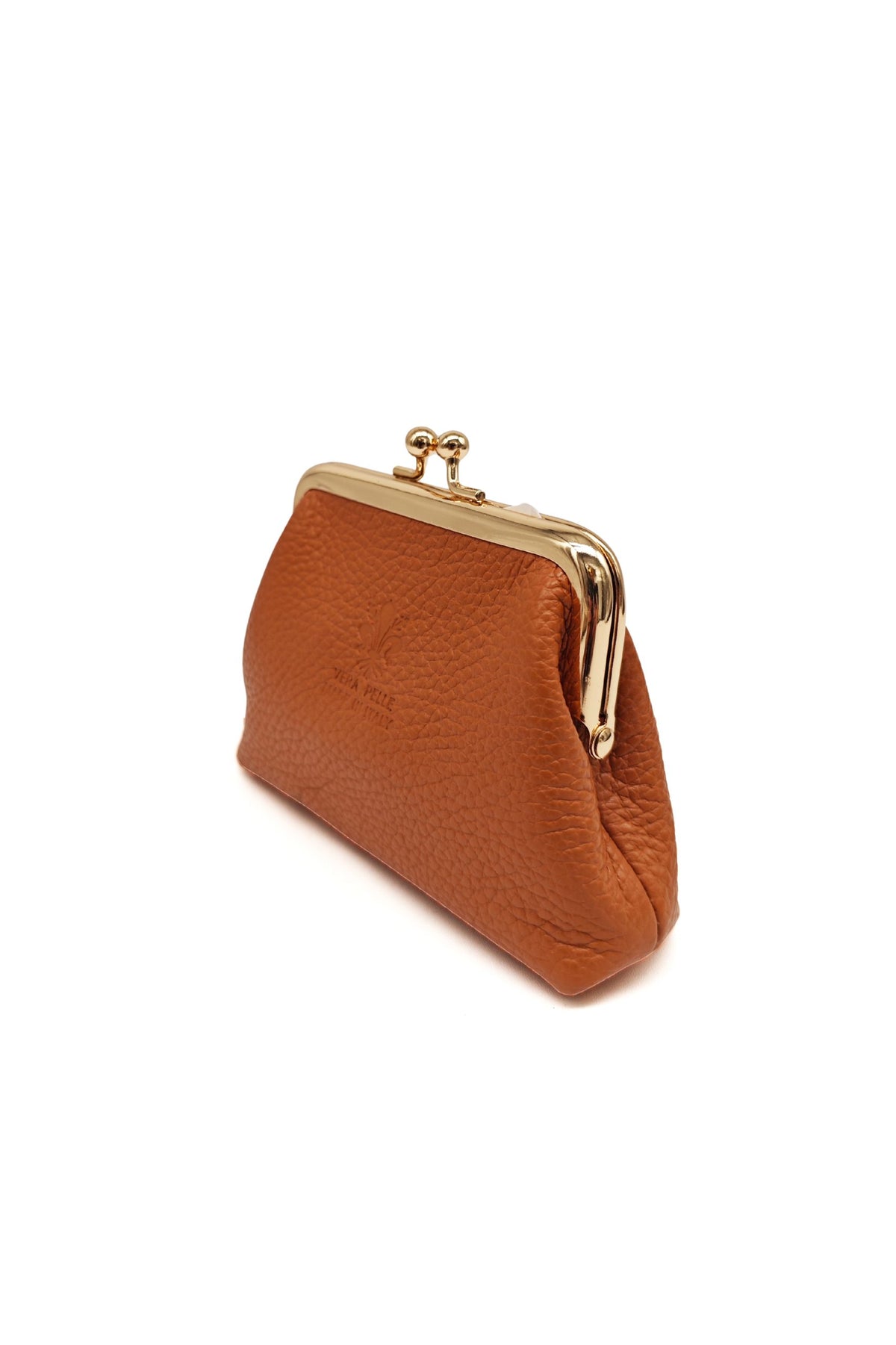 Genuine Italian Leather Coin Purse with Kiss Lock Frame image 19