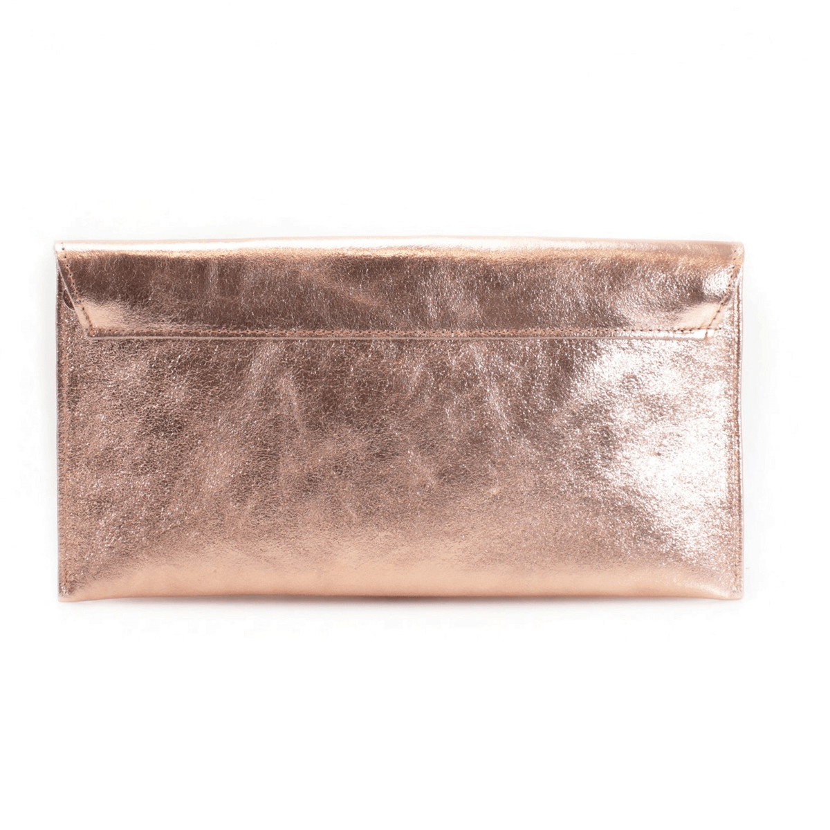 Shiny Envelope Real Leather Clutch with Long Chain Strap image 3