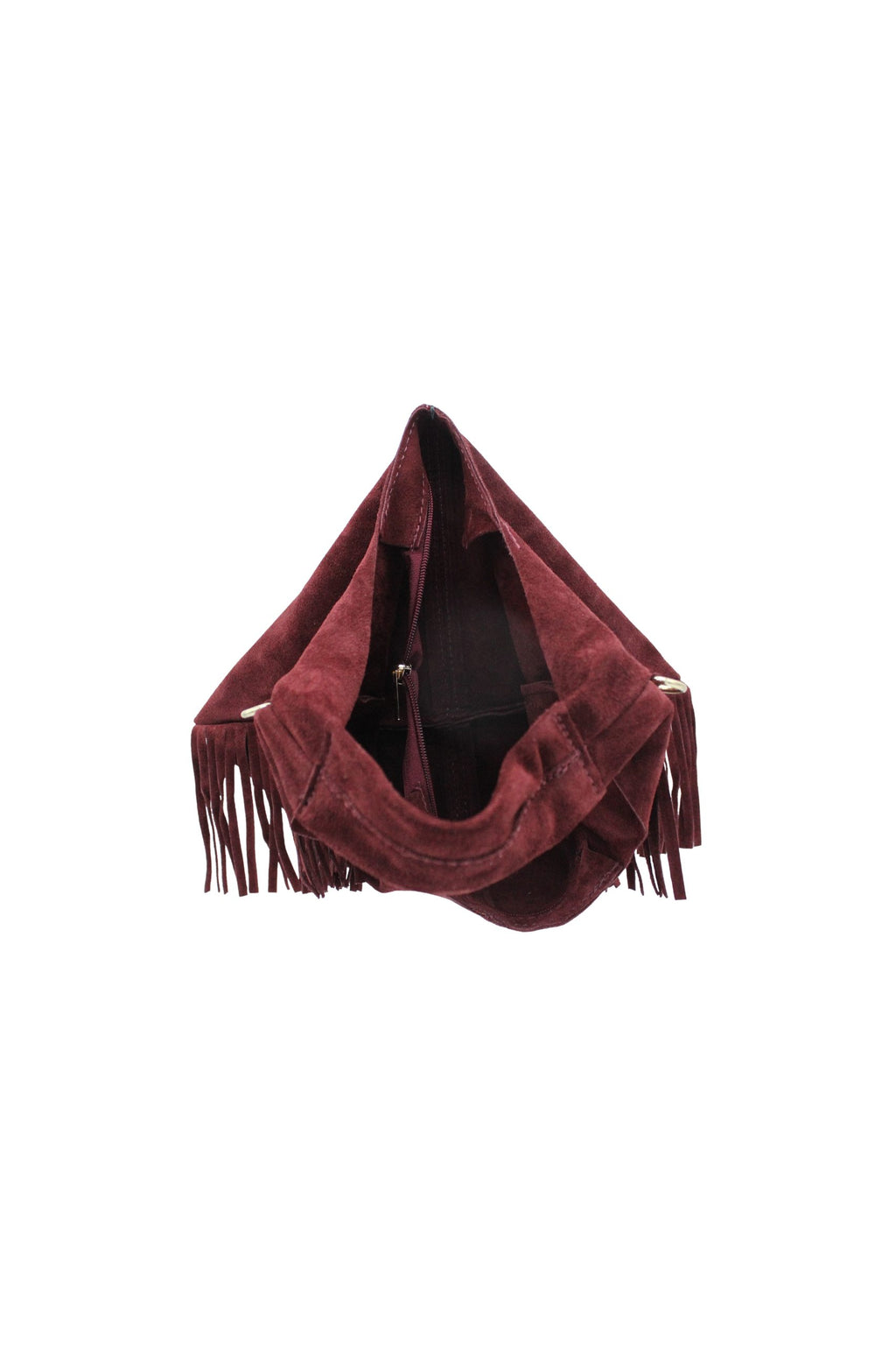 Italian Genuine Suede Fringe Crossbody Shoulder Bag image 17