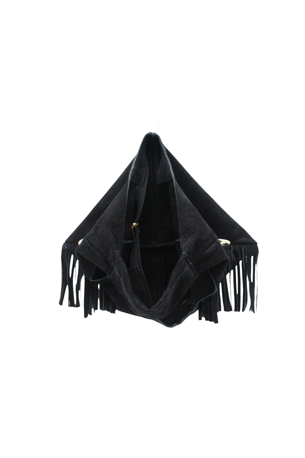 Italian Genuine Suede Fringe Crossbody Shoulder Bag image 7