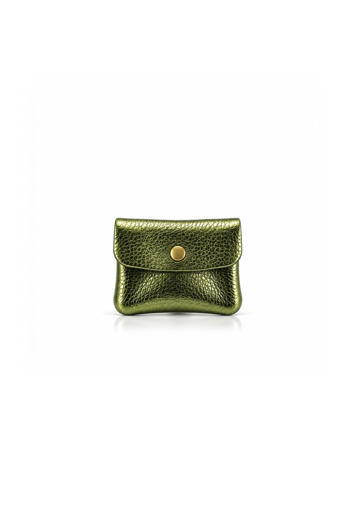 Genuine Italian Leather Compact Coin Purse with Snap Closure image 13