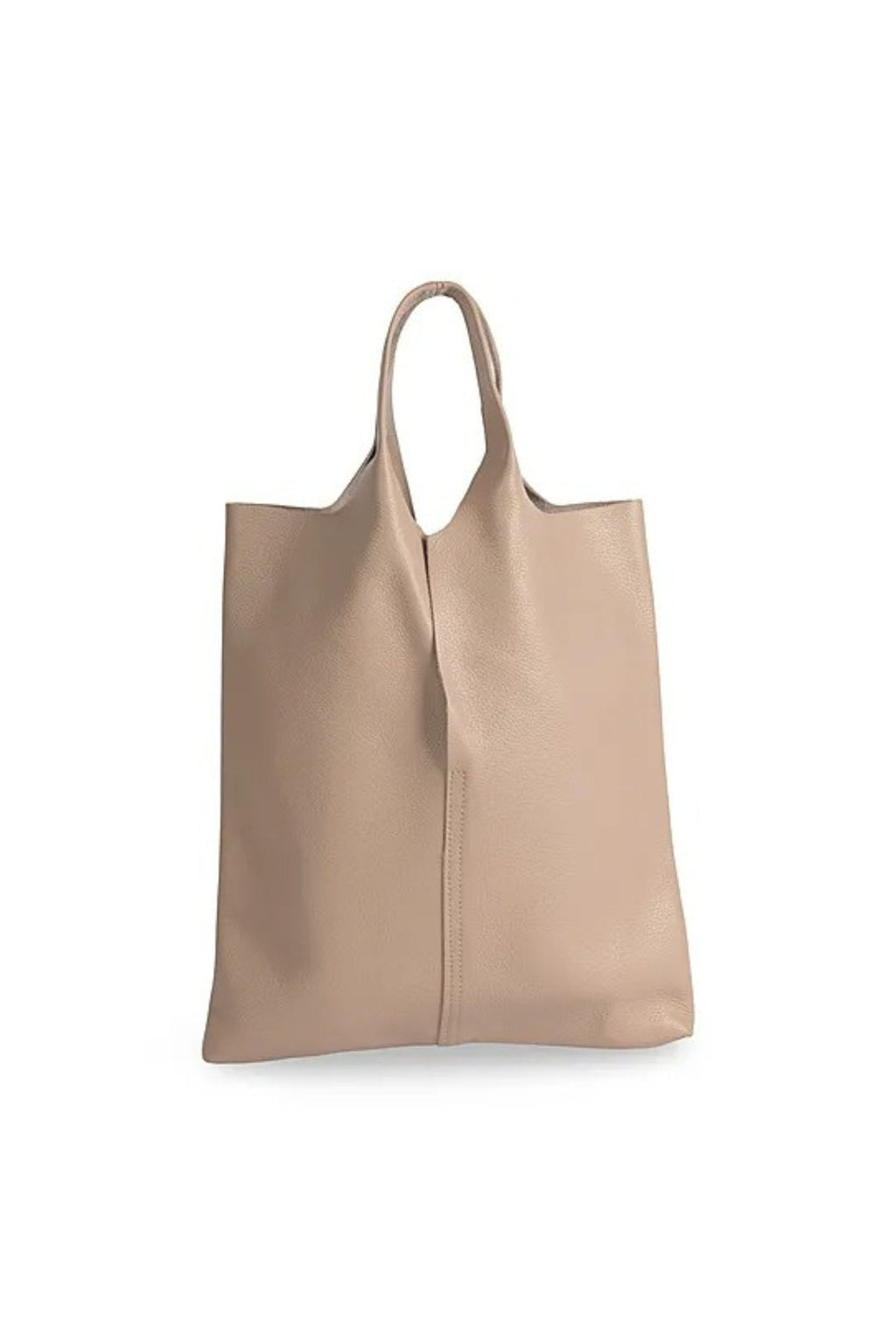 Italian Genuine Leather Minimalist Tote Shoulder Bag image 0