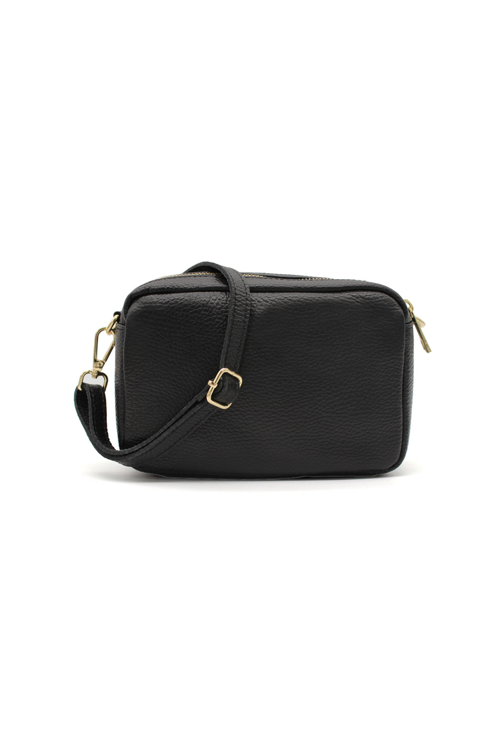 Italian Genuine Leather Crossbody Bag with Double Zipper Compartments image 17