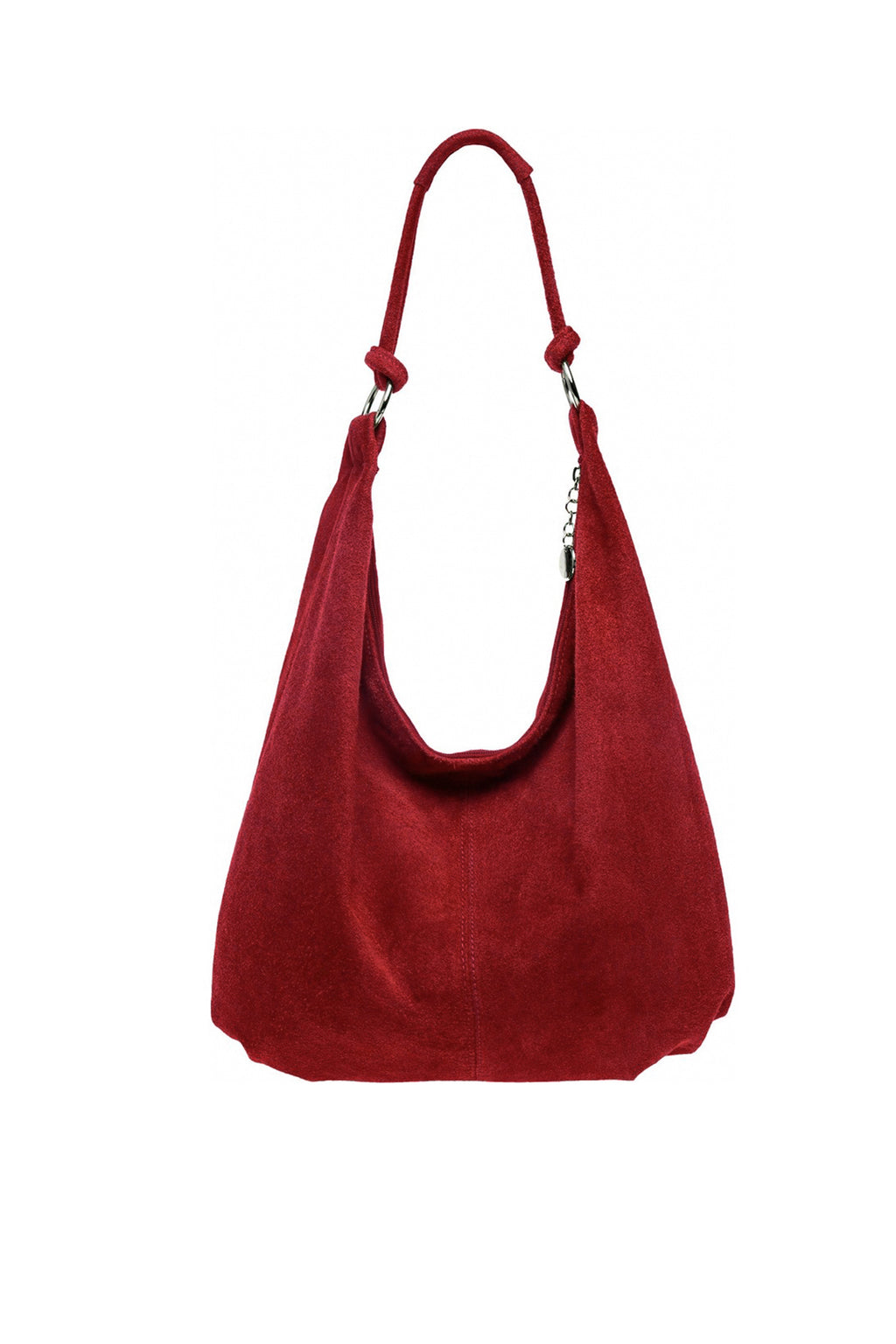 Large Slouch Italian Suede Leather Hobo Tote Bag image 0