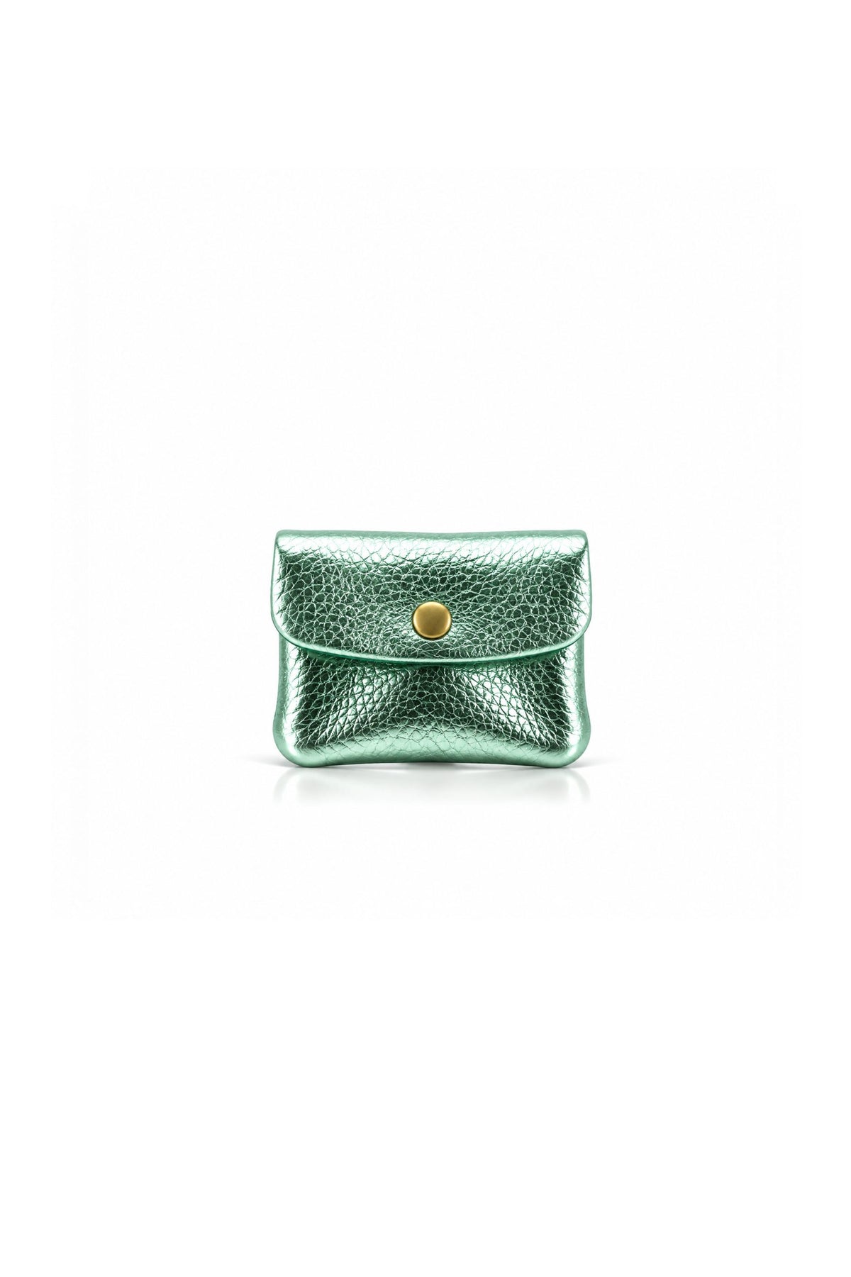 Genuine Italian Leather Compact Coin Purse with Snap Closure image 15