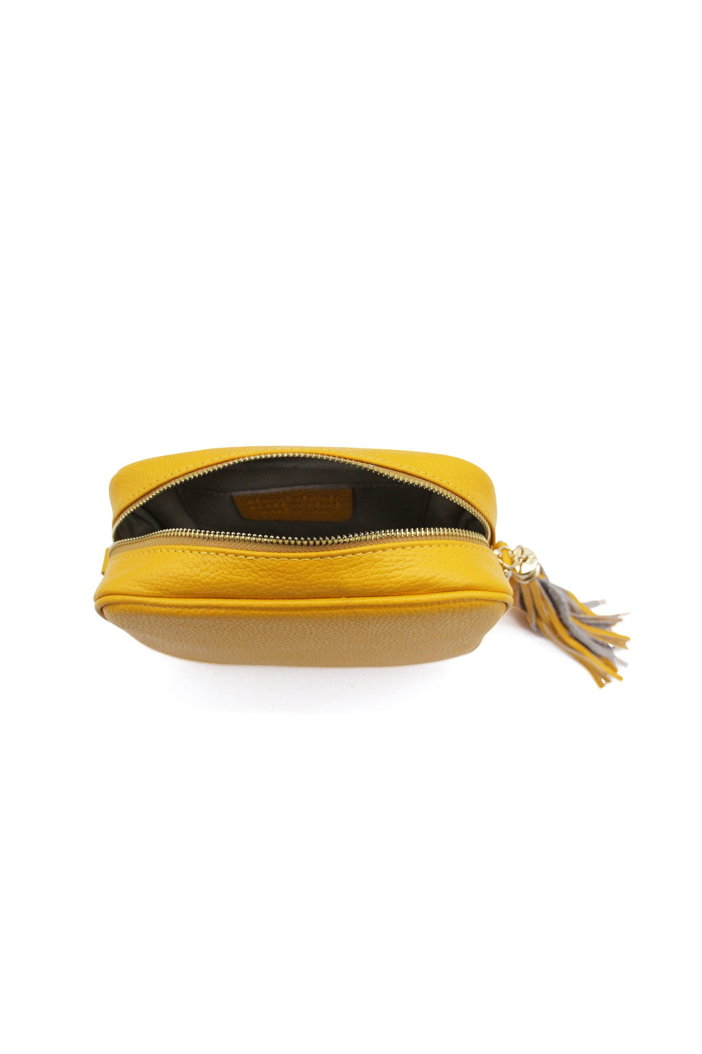 Italian Genuine Leather Crossbody Bag with Tassel Zipper image 22