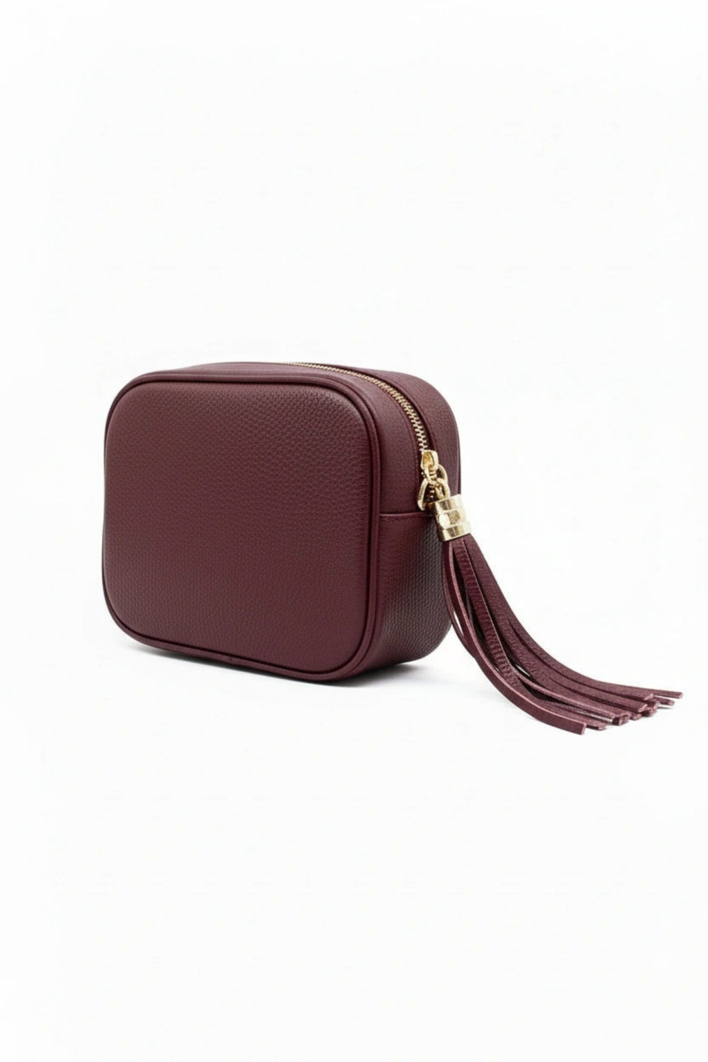 Italian Genuine Leather Crossbody Bag with Tassel Zipper image 10