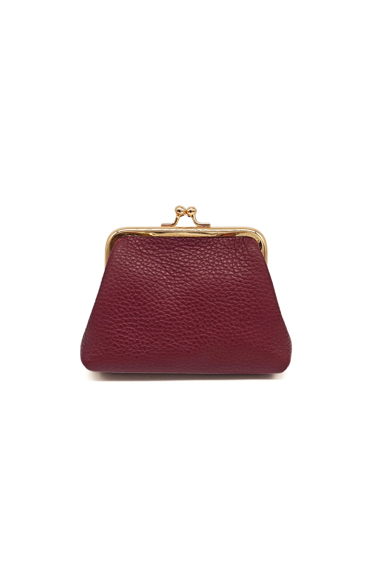 Genuine Italian Leather Coin Purse with Kiss Lock Frame image 24