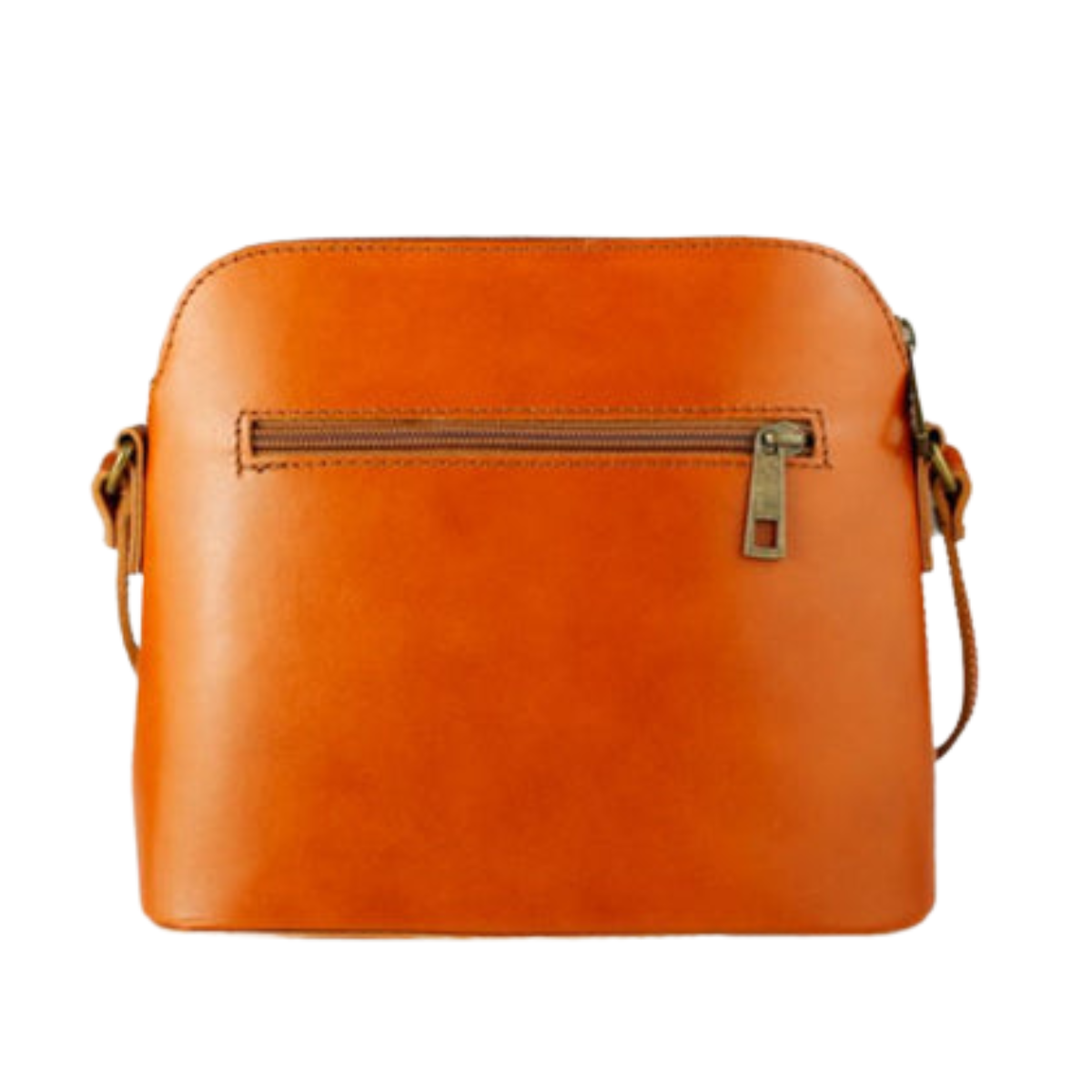 Stylish Zipper Detail Genuine Leather Crossbody Bag image 3