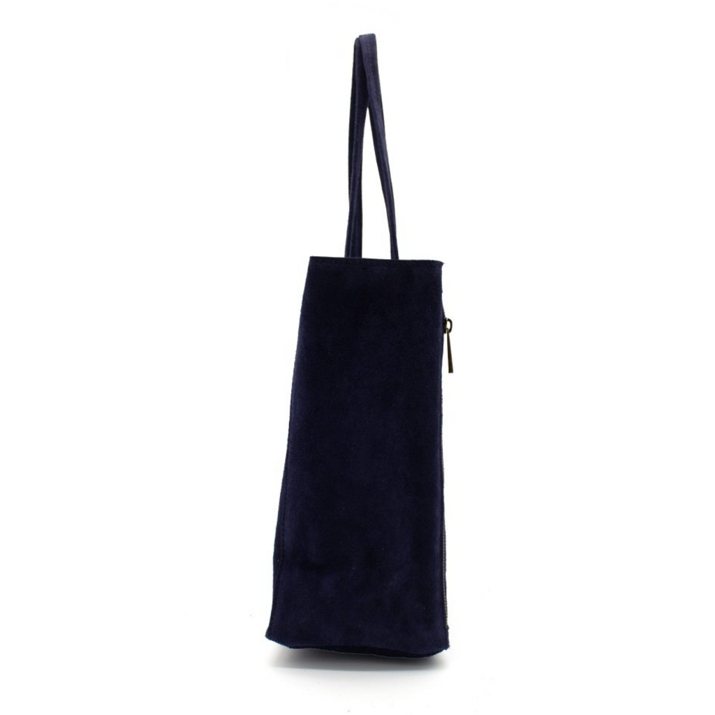 Italian Real Suede Large Handle Slouch Tote Shoulder Bag image 3