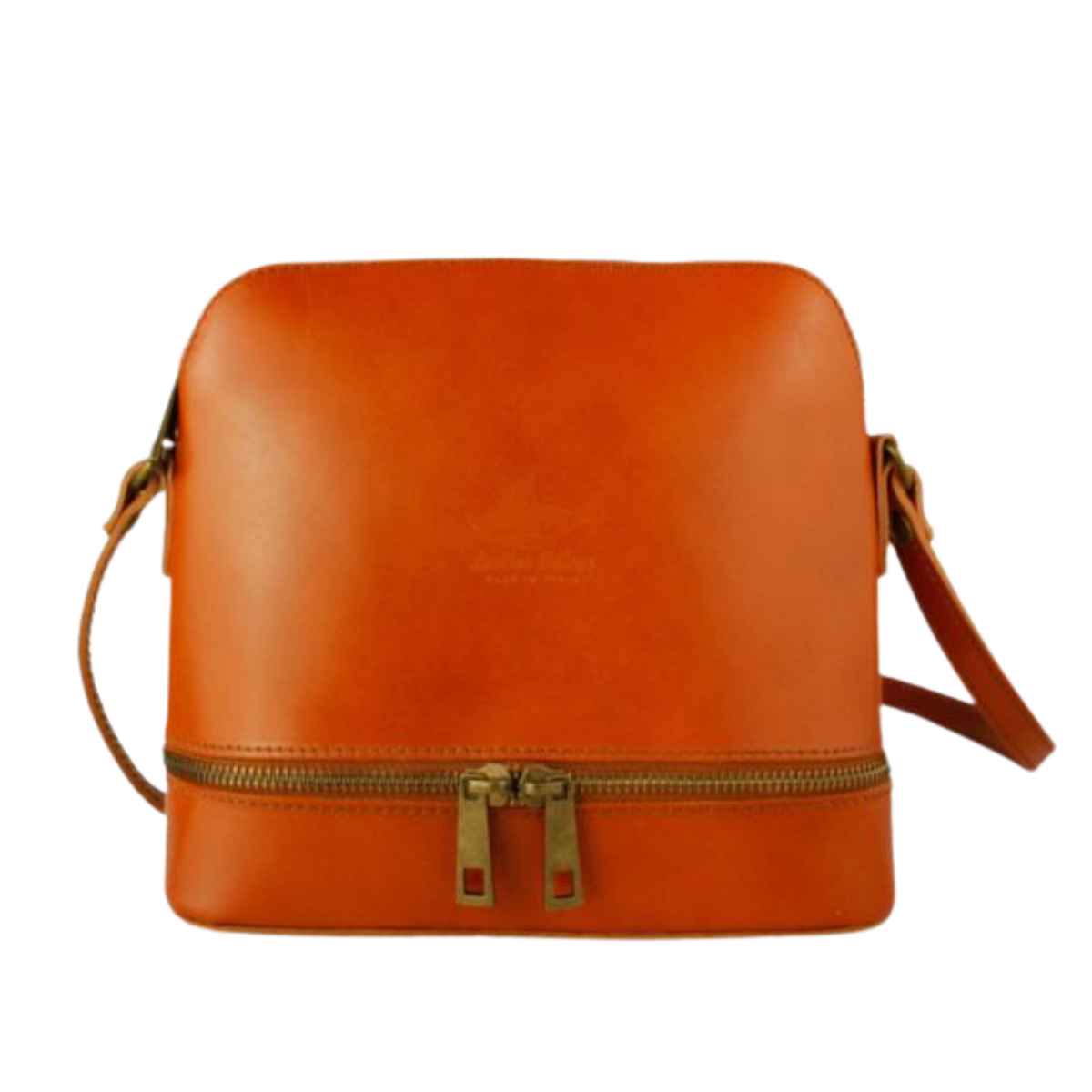 Stylish Zipper Detail Genuine Leather Crossbody Bag image 0