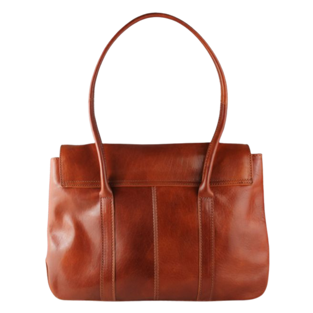 Classic Vintage Buckle Genuine Leather Shoulder Bag image 3