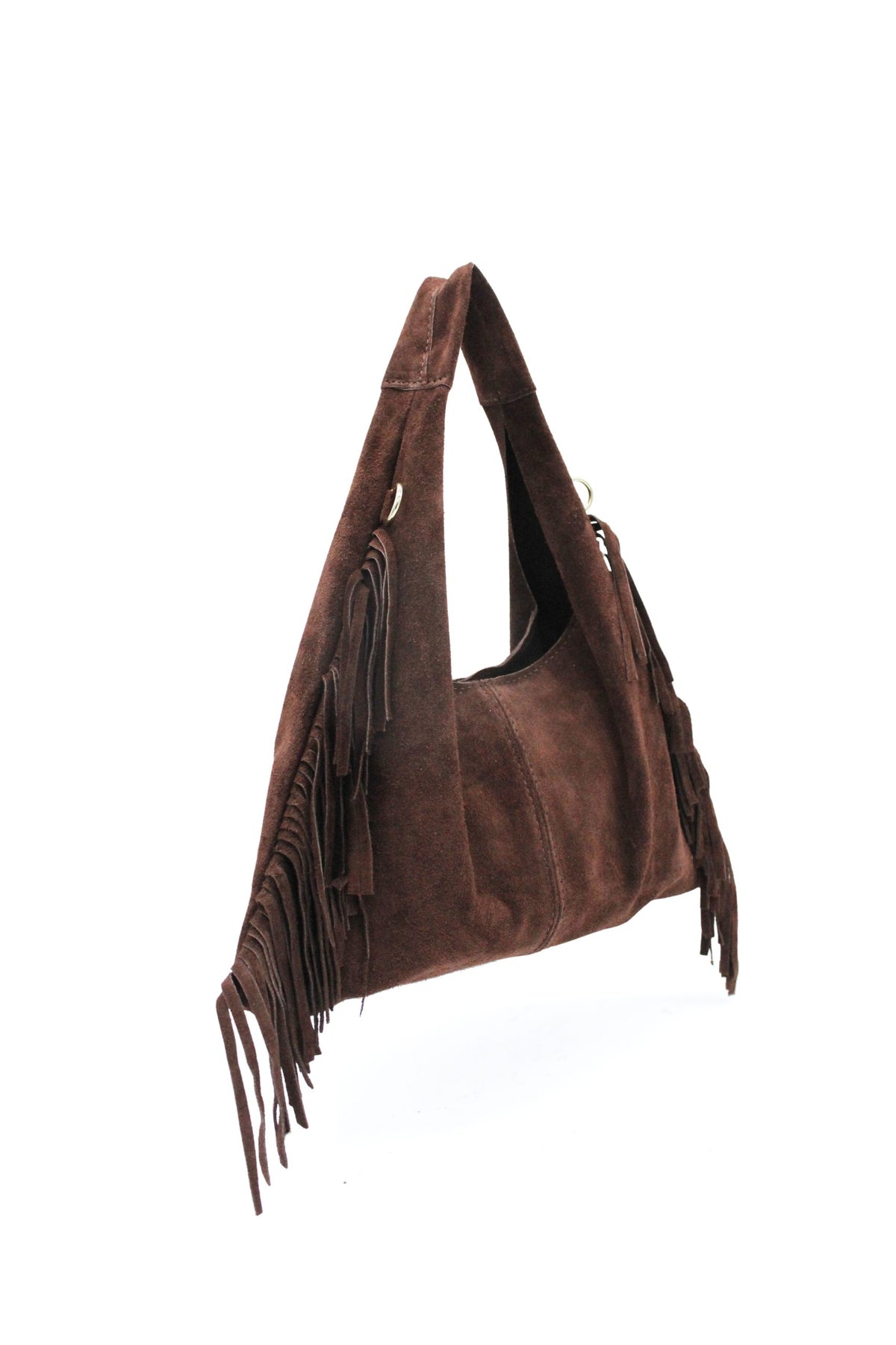 Italian Genuine Suede Fringe Crossbody Shoulder Bag image 11