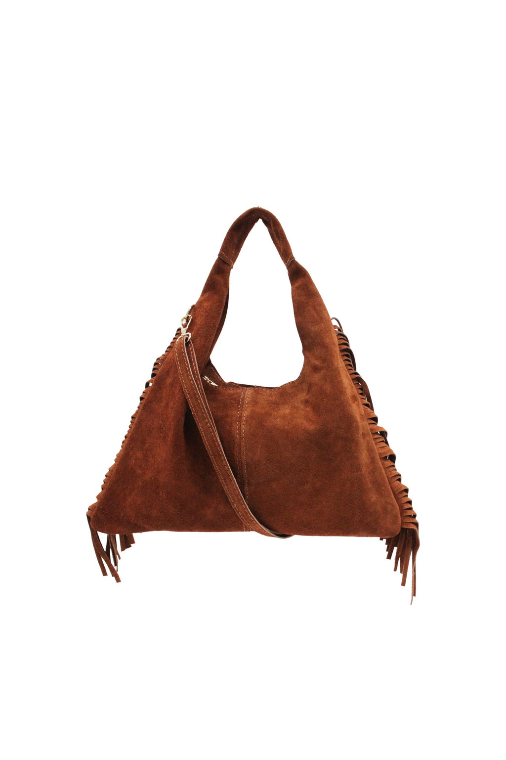 Italian Genuine Suede Fringe Crossbody Shoulder Bag image 14