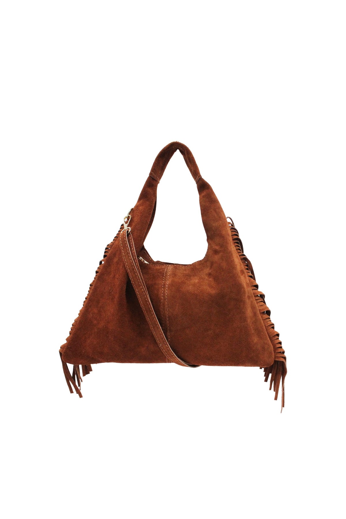 Italian Genuine Suede Fringe Crossbody Shoulder Bag image 14