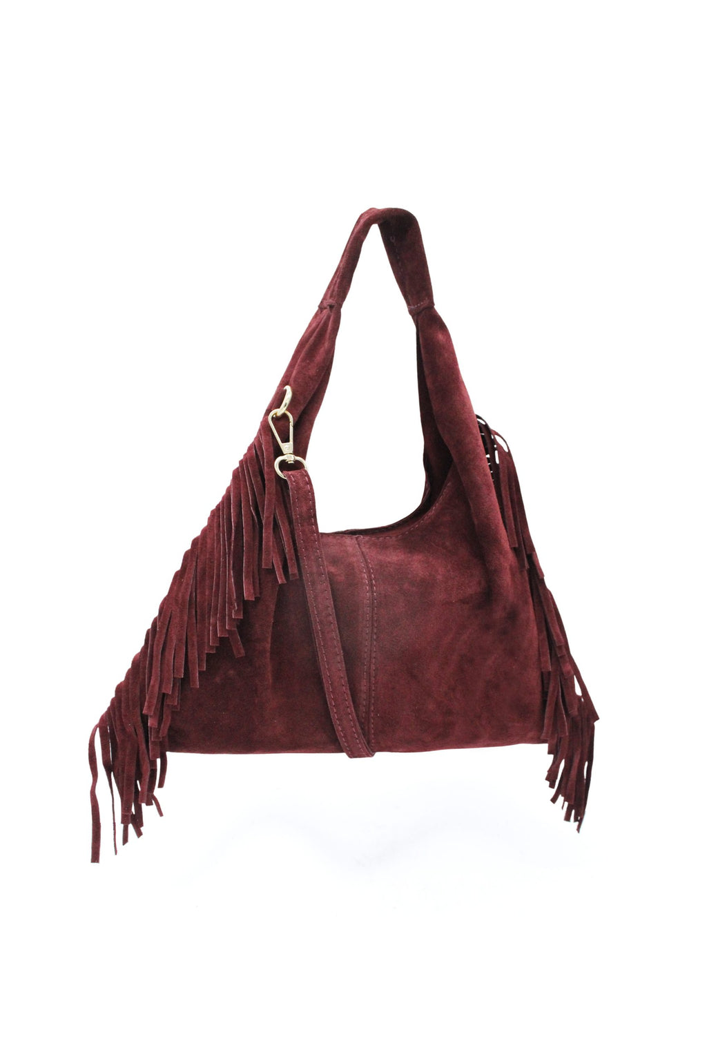 Italian Genuine Suede Fringe Crossbody Shoulder Bag image 18