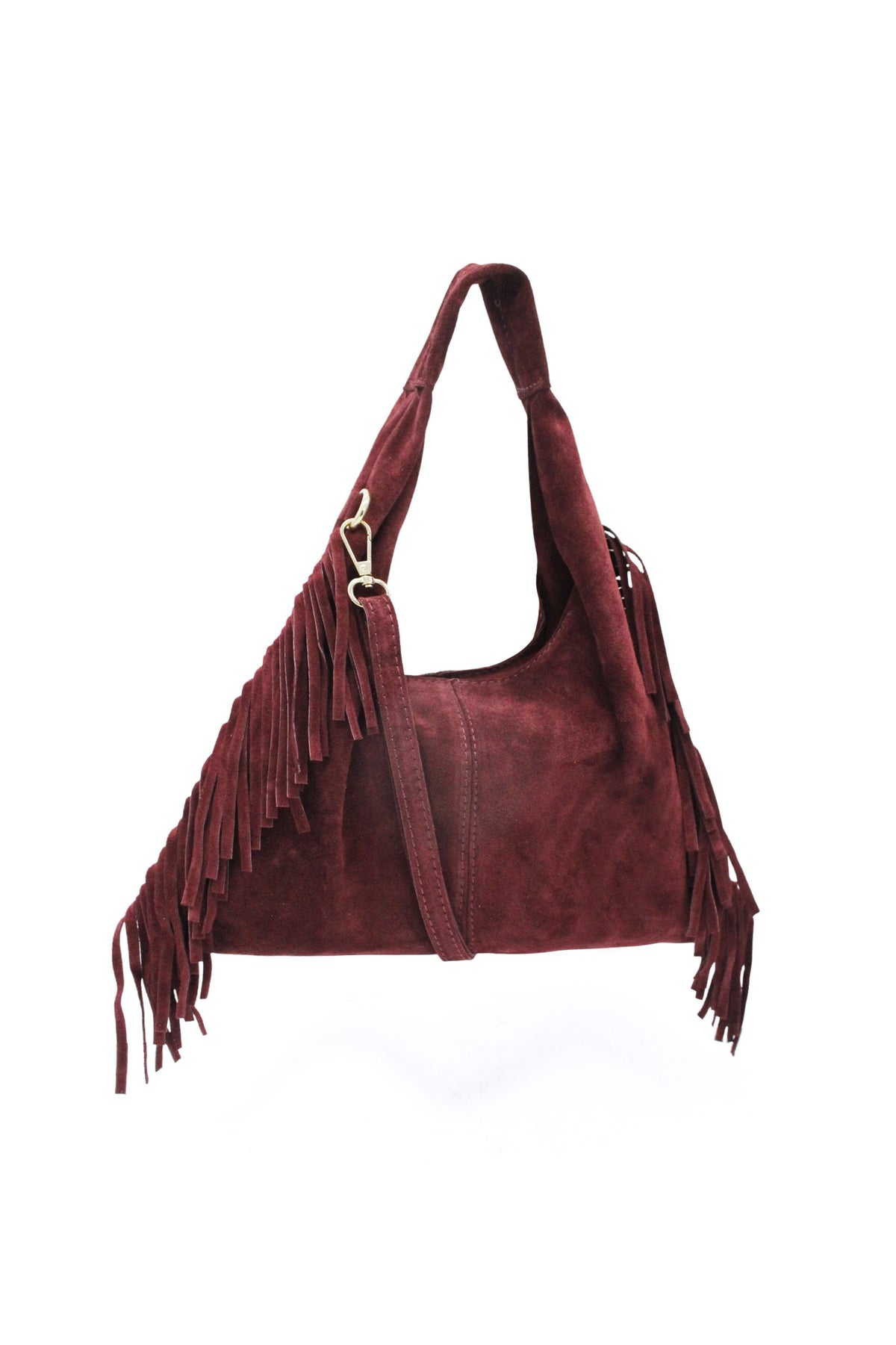 Italian Genuine Suede Fringe Crossbody Shoulder Bag image 18